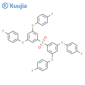 Benzene, 1,1'-sulfonylbis[3,5-bis[(4-fluorophenyl)thio]- structure