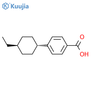 4-(trans-4-Ethylcyclohexyl)benzoic acid structure