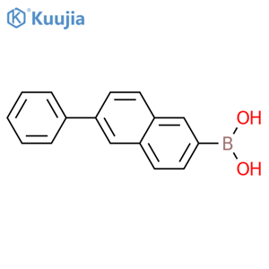 (6-Phenylnaphthalen-2-yl)boronic acid structure