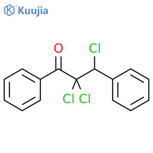 2,2,3-Trichloro-1,3-diphenyl-1-propanone structure