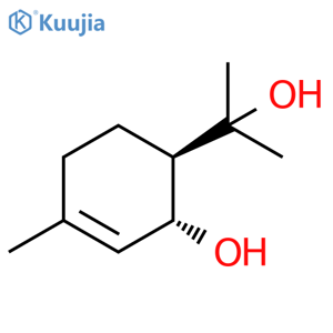 3-Cyclohexene-1-methanol, 2-hydroxy-α,α,4-trimethyl-, (1R,2R)- structure