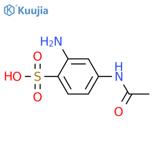 4-(Acetylamino)-2-aminobenzenesulfonic Acid structure