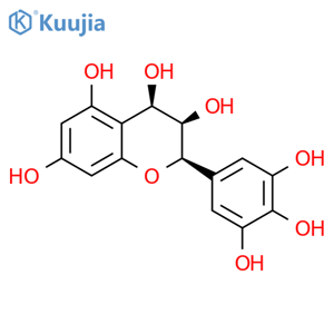 2H-1-Benzopyran-3,4,5,7-tetrol, 3,4-dihydro-2-(3,4,5-trihydroxyphenyl)-, (2R,3R,4R)- structure