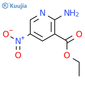 Ethyl 2-amino-5-nitronicotinate structure