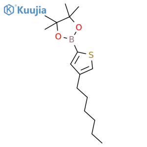 2-(4-Hexyl-2-thienyl)-4,4,5,5-tetramethyl-1,3,2-dioxaborolane structure