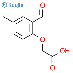 2-(2-formyl-4-methylphenoxy)acetic Acid structure