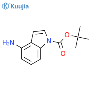 1-Boc-4-aminoindole structure