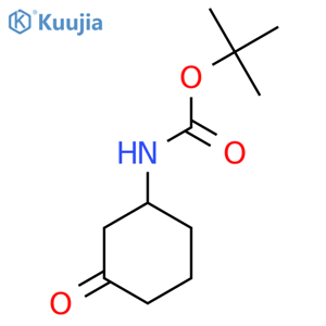 tert-butyl N-(3-oxocyclohexyl)carbamate structure