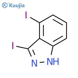 3,4-diiodo-2H-indazole structure