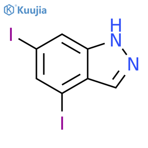 4,6-Diiodo-1H-indazole structure