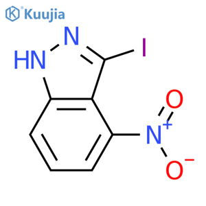 3-iodo-4-nitro-1H-indazole structure