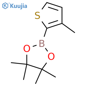 4,4,5,5-Tetramethyl-2-(3-methylthiophen-2-yl)-1,3,2-dioxaborolane structure