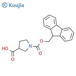 Fmoc-1-pyrrolidine-3-carboxylic acid structure