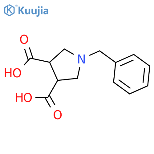 1-Benzylpyrrolidine-3,4-dicarboxylic acid structure