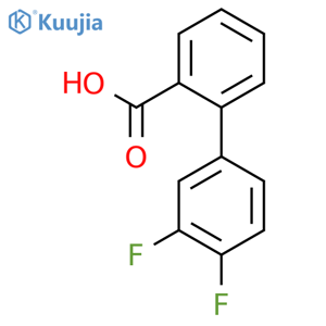 2-Biphenyl-3',4'-difluoro-carboxylic Acid structure