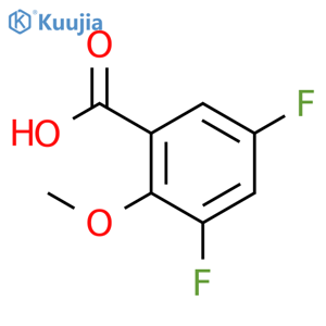 3,5-Difluoro-2-methoxybenzoic acid structure