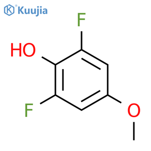 2,6-Difluoro-4-methoxyphenol structure