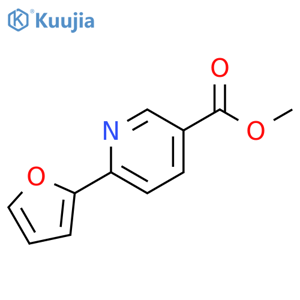 Methyl 6-(2-furanyl)-3-pyridinecarboxylate structure