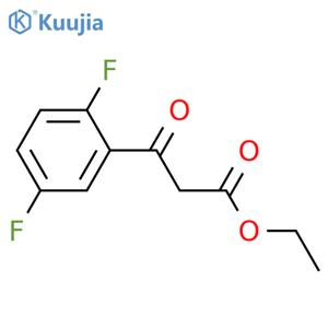 Ethyl 3-(2,5-difluorophenyl)-3-oxopropanoate structure