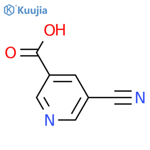 5-cyanopyridine-3-carboxylic acid structure