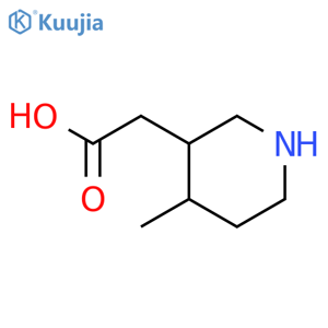 2-(4-methylpiperidin-3-yl)acetic acid structure