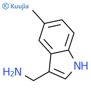 (5-methyl-1H-indol-3-yl)methanamine structure