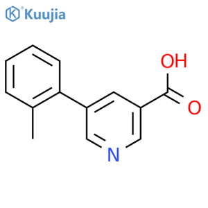 5-(2-Methylphenyl)nicotinic Acid structure