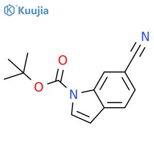 1-BOC-6-cyanoindole structure