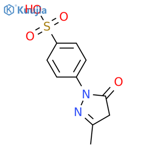 3-Methyl-1-(4-sulfophenyl)-2-pyrazolin-5-one structure