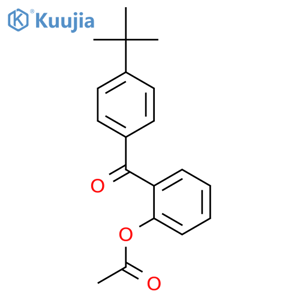 2-Acetoxy-4'-t-butylbenzophenone structure