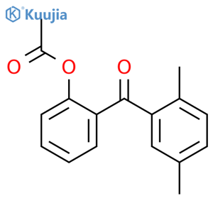 2-ACETOXY-2',5'-METHYLBENZOPHENONE structure