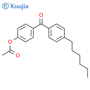 4-Acetoxy-4'-hexylbenzophenone structure