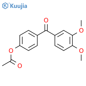 4-Acetoxy-3',4'-dimethoxybenzophenone structure