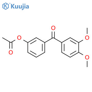 [3-(3,4-dimethoxybenzoyl)phenyl] acetate structure