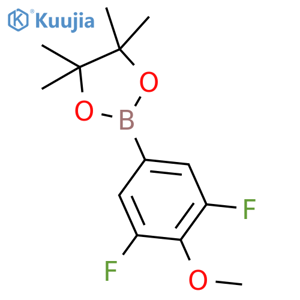 2-(3,5-difluoro-4-methoxyphenyl)-4,4,5,5-tetramethyl-1,3,2-dioxaborolane structure