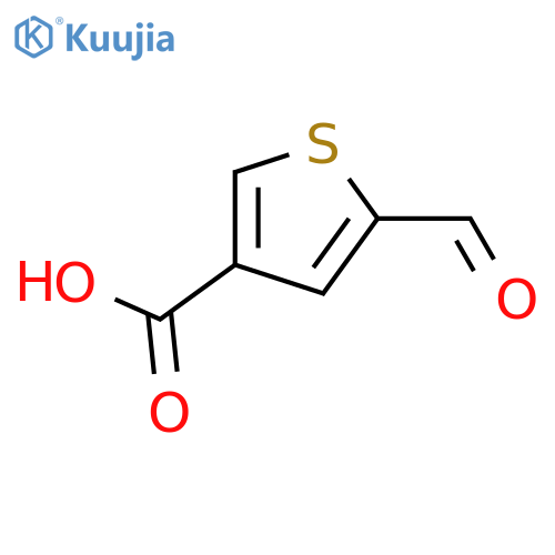 5-Formylthiophene-3-carboxylic acid structure