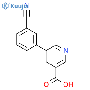 5-(3-Cyanophenyl)nicotinic acid structure