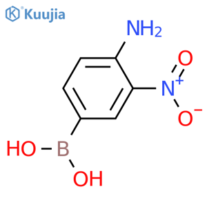 4-Amino-3-nitrophenylboronic acid structure