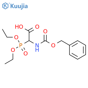 Acetic acid, (diethoxyphosphinyl)[[(phenylmethoxy)carbonyl]amino]- structure