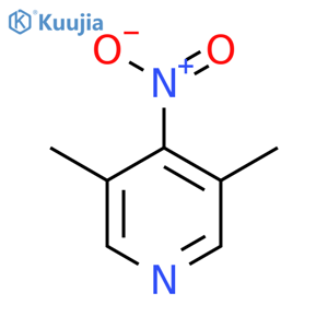 Pyridine,3,5-dimethyl-4-nitro- structure