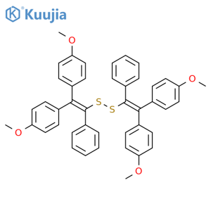 Disulfide, bis[2,2-bis(4-methoxyphenyl)-1-phenylethenyl] structure