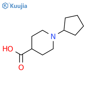 1-Cyclopentylpiperidine-4-carboxylic acid structure