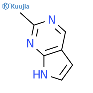 2-Methyl-7H-pyrrolo2,3-dpyrimidine structure