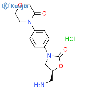 4-4-(5S)-5-(Aminomethyl)-2-oxo-3-oxazolidinylphenyl-3-morpholinone Hydrochloride structure