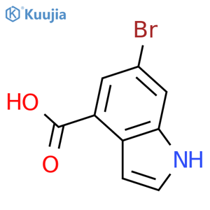 6-Bromo-1H-indole-4-carboxylic acid structure