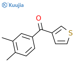 3-(3,4-Dimethylbenzoyl)thiophene structure