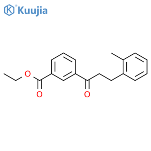 3'-Carboethoxy-3-(2-methylphenyl)propiophenone structure