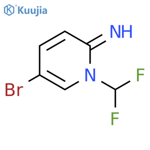 2(1H)-Pyridinimine, 5-bromo-1-(difluoromethyl)- structure