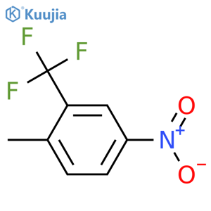 1-methyl-4-nitro-2-(trifluoromethyl)benzene structure