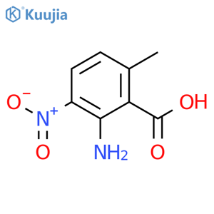 Benzoic acid, 2-amino-6-methyl-3-nitro- (9CI) structure